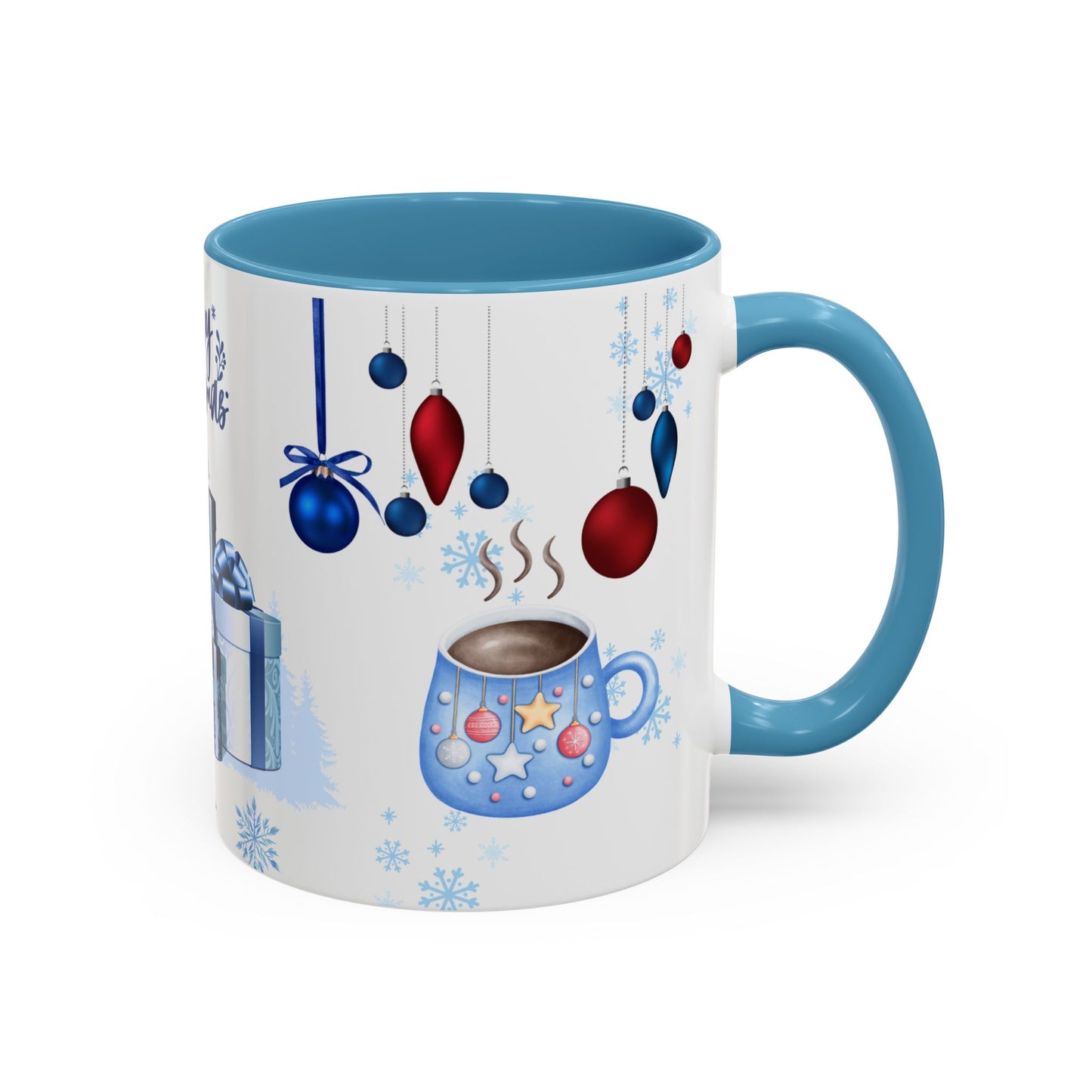 Blue Christmas - Accent Coffee Mug (11, 15oz)