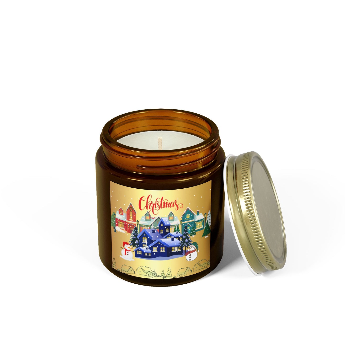 Christmas House - Scented Candles, Coconut Apricot Wax (4oz, 9oz)