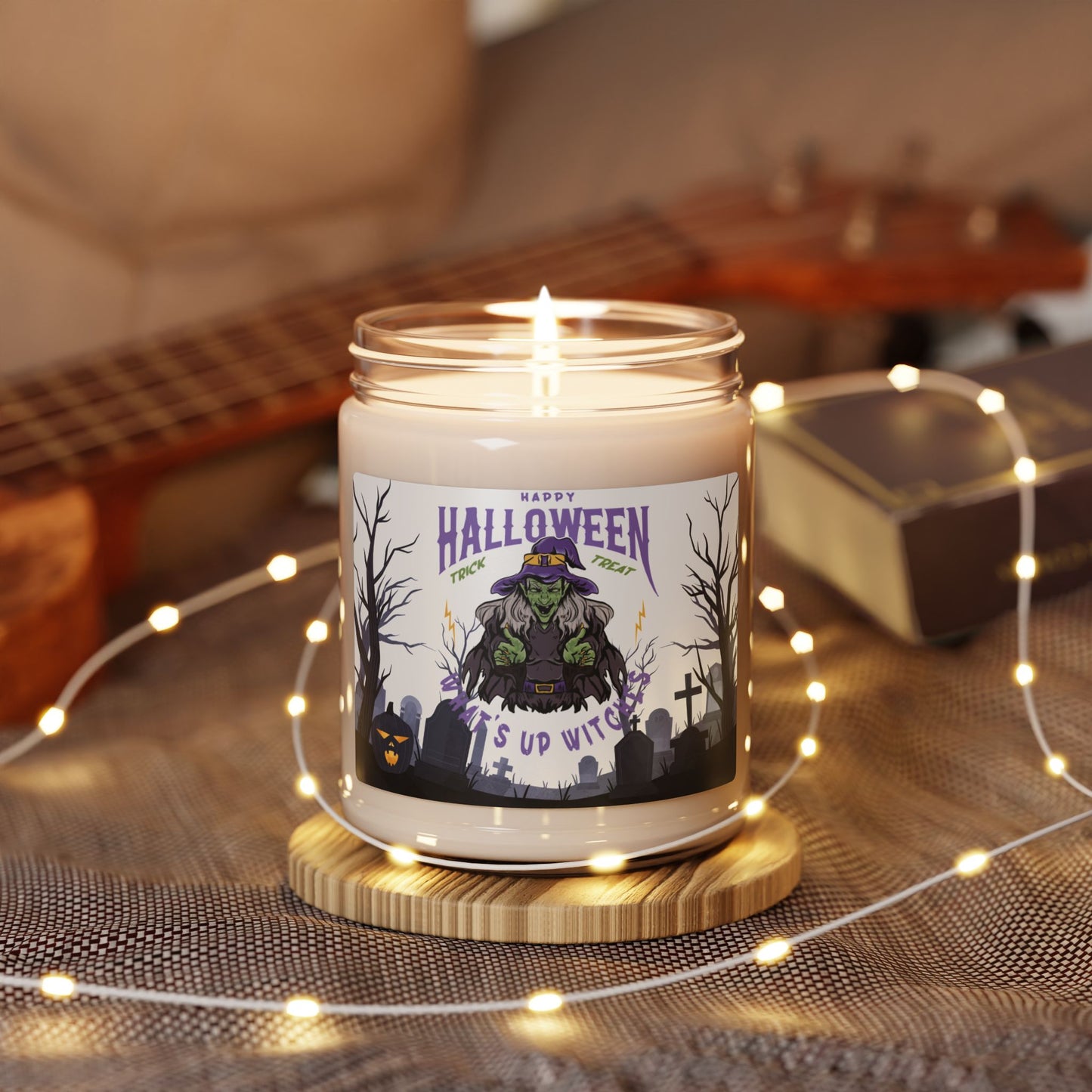 Happy Halloween, What's Up Witches - Scented Soy Candle, 9oz - 13846