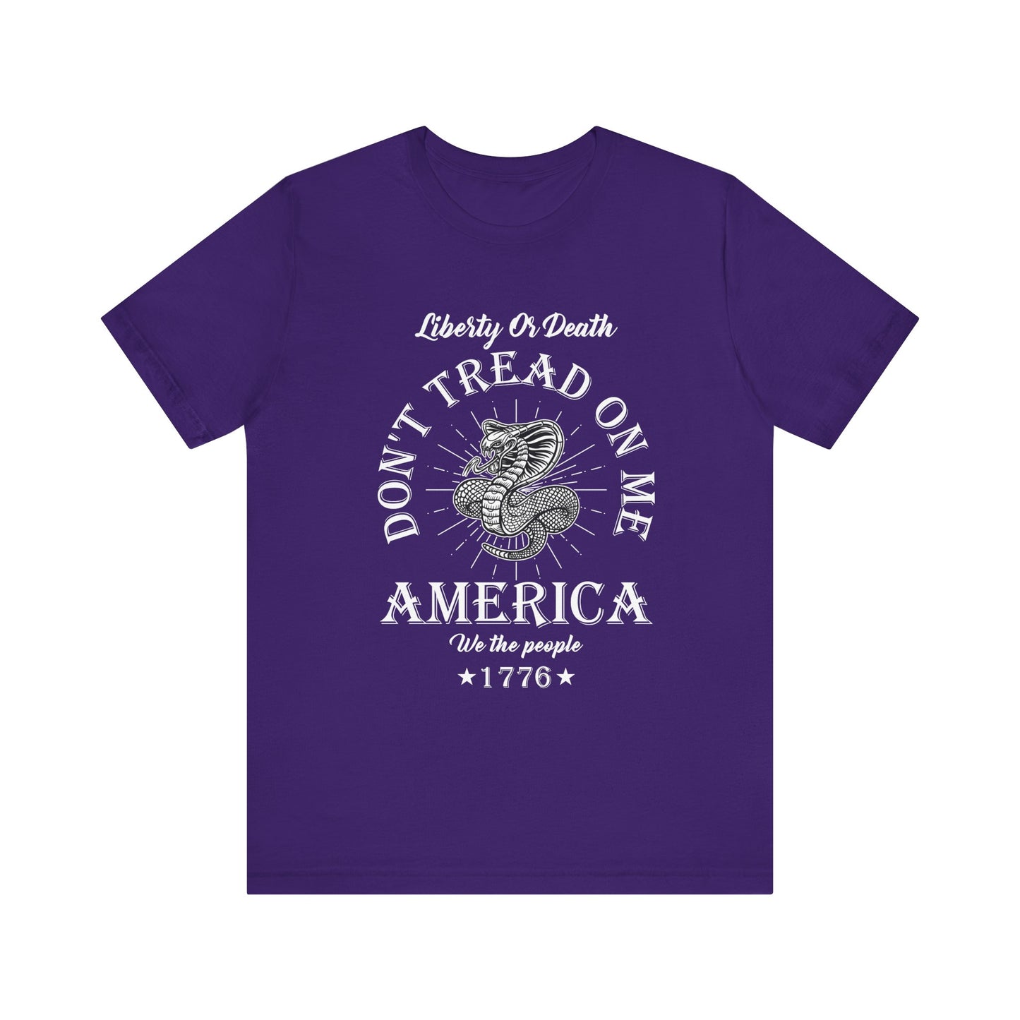 Don't Tread on Me Tee, Unisex Liberty & Death Shirt, Casual Gift, 4th of July Apparel, Patriot T-Shirt - 13656