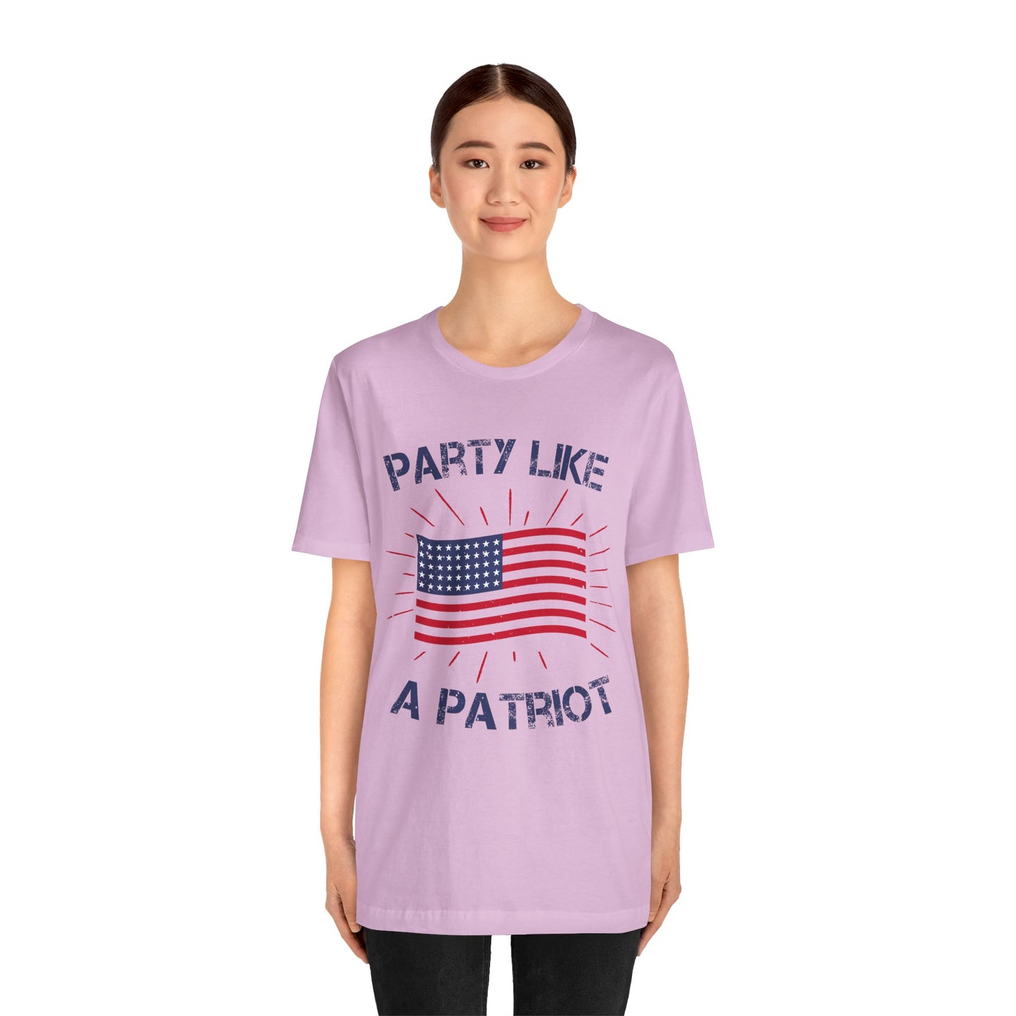 Party Like a Patriot Unisex Tee, Celebrate Independence Day, 4th of July Outfit, American Pride Shirt, Gift for Patriots - 13832