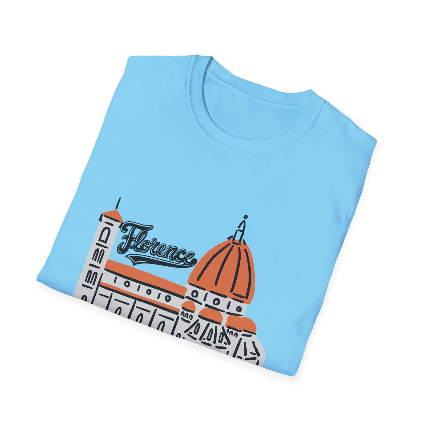 Florence Unisex Softstyle T-Shirt - Casual Travel Tee - 12208