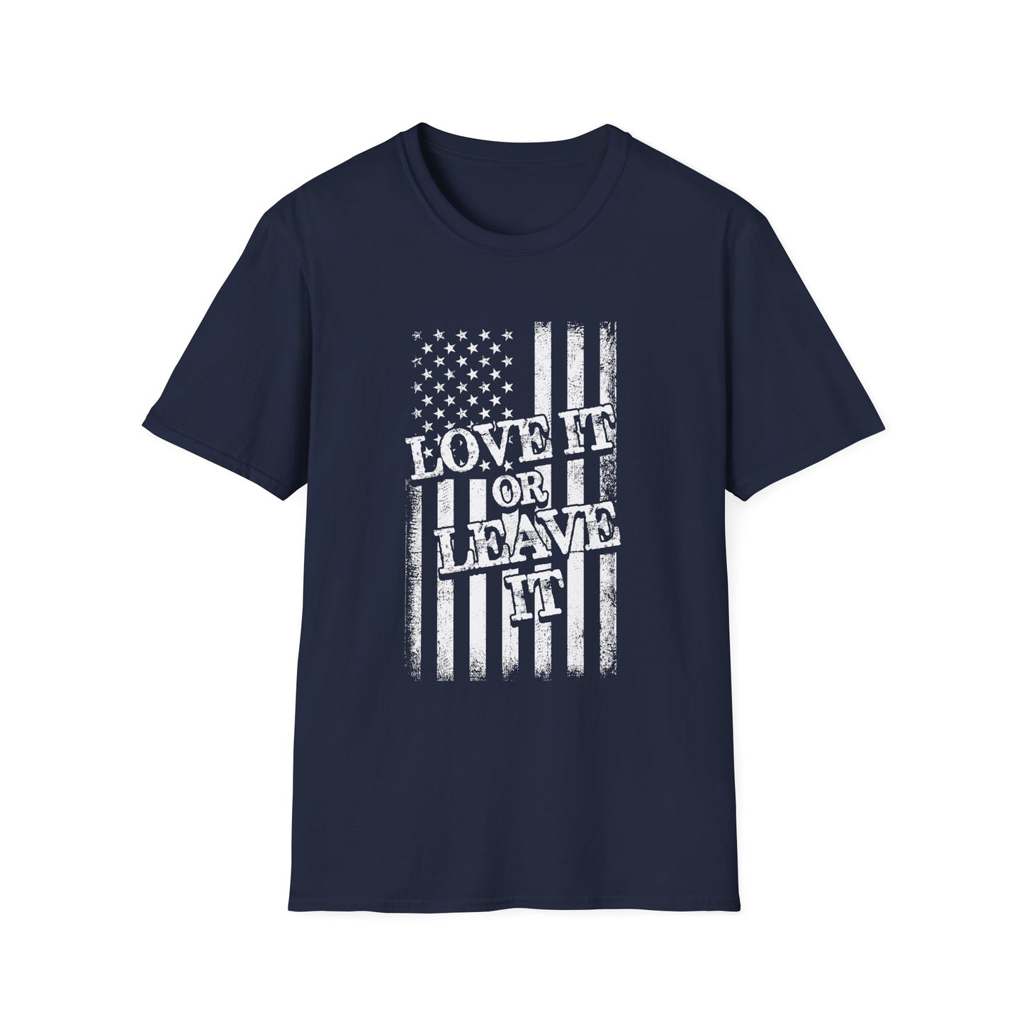 Patriotic T-Shirt: Love It or Leave It, Unisex Tee for Independence Day, Casual Wear, Gift for Veterans, Everyday Comfort - 13520