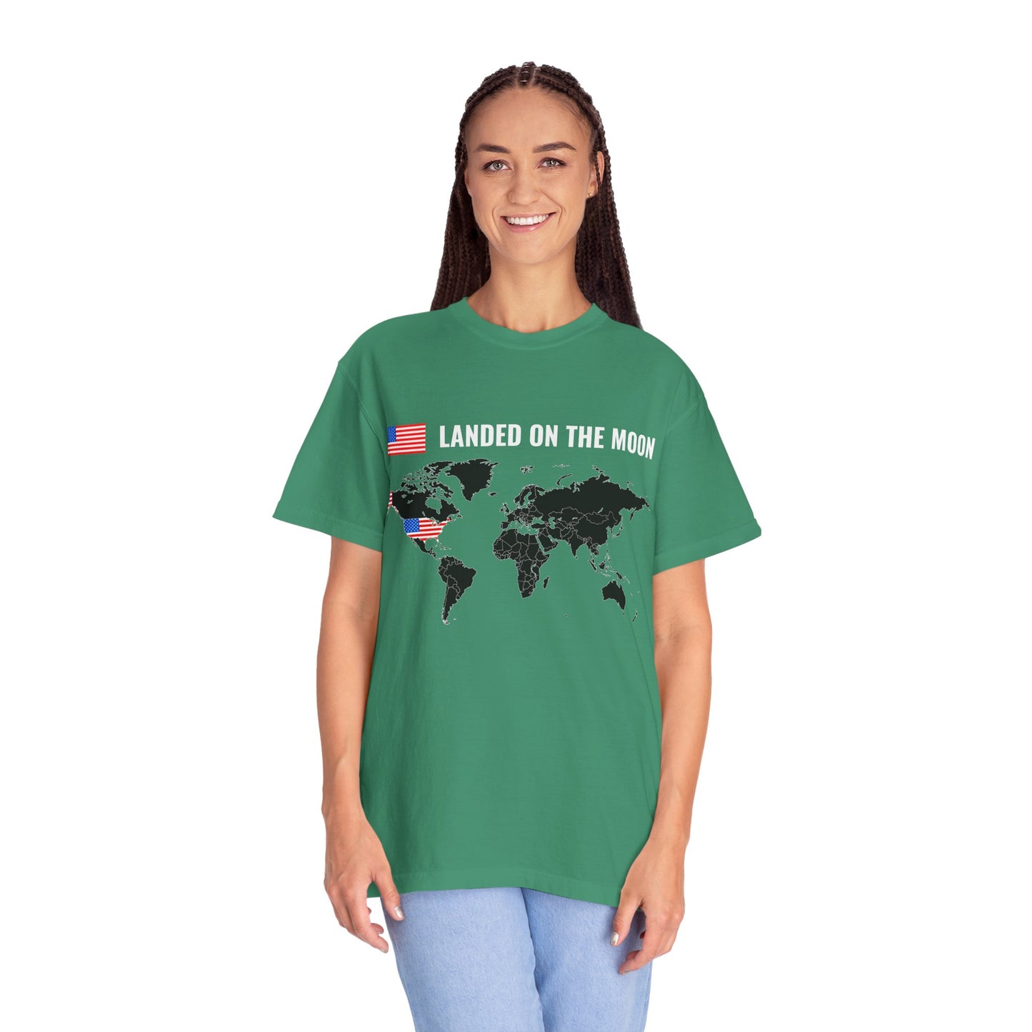 USA, Moon Landing Unisex T-Shirt | Vintage Space Vibe, July 4th - 13735