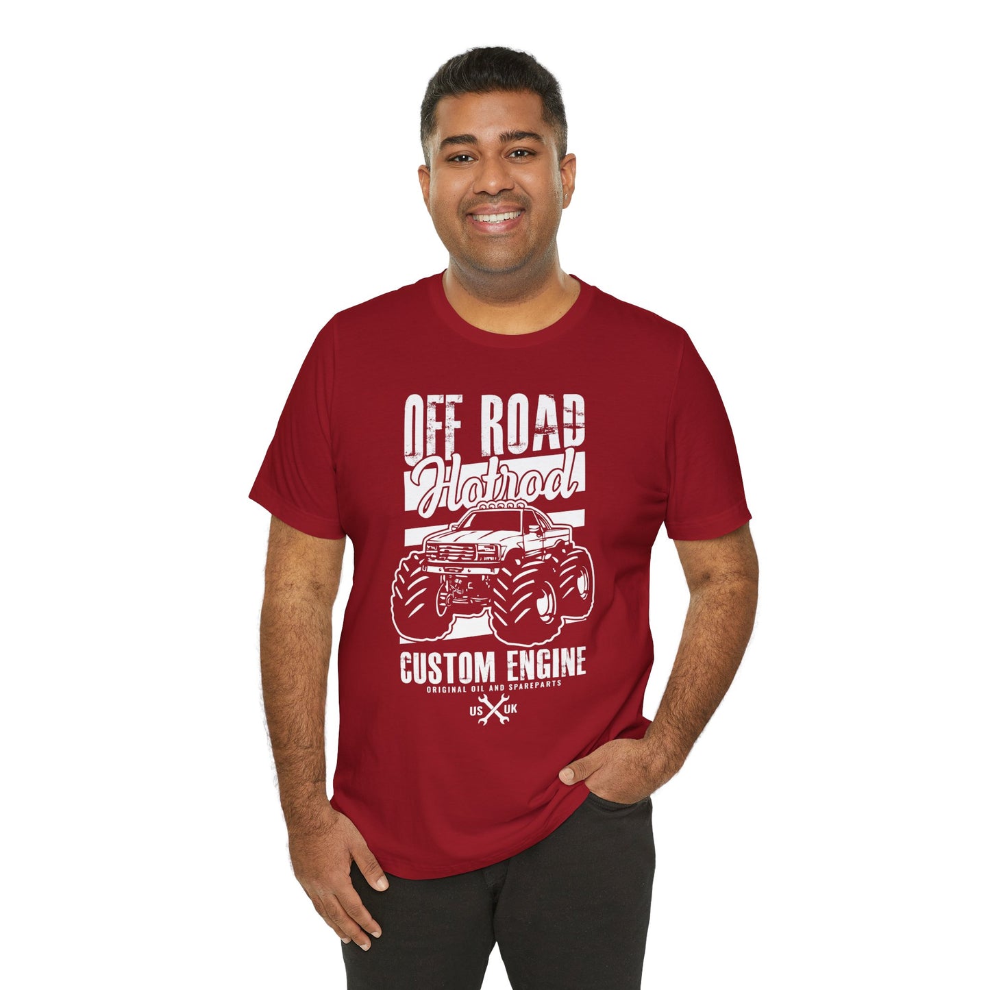 Off Road Hotrod, Custom Engine - Unisex Jersey Short Sleeve Tee - 13010