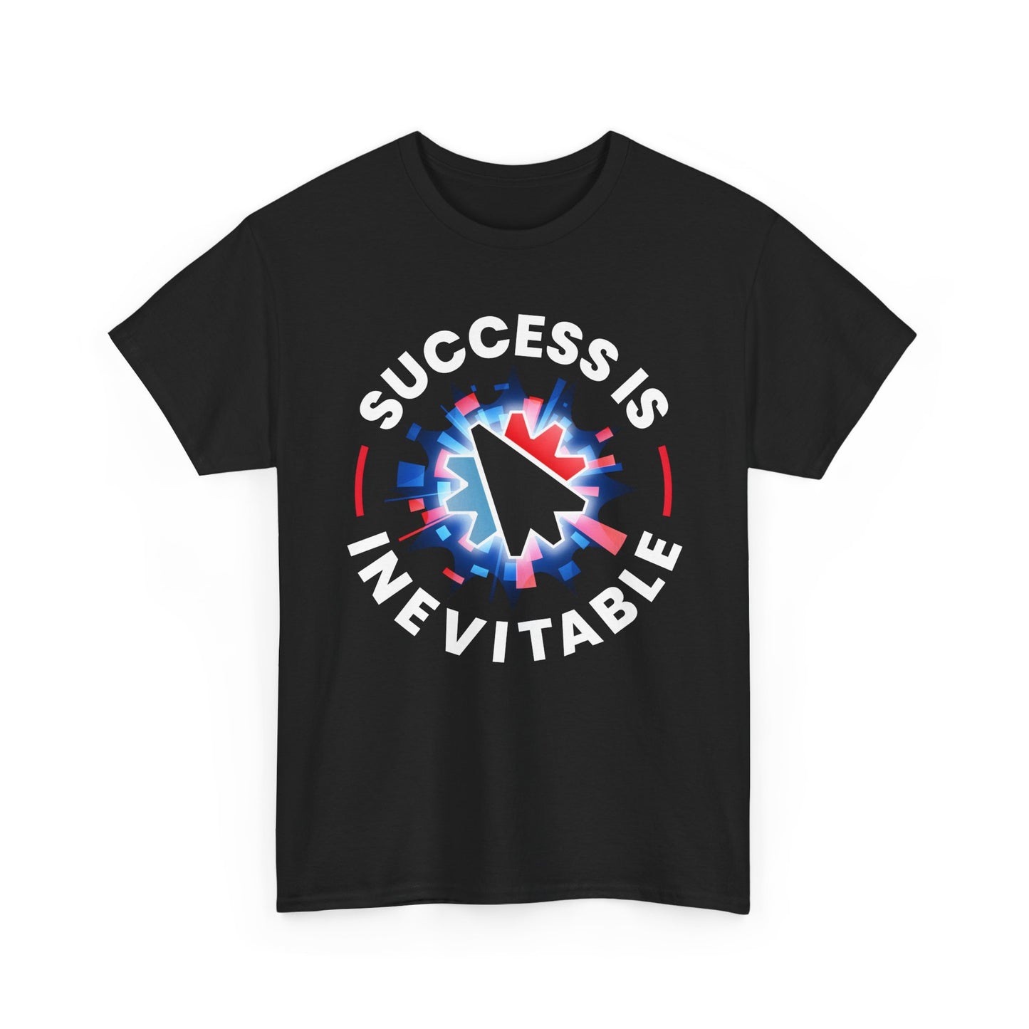 Success Is Inevitable T-Shirt – Motivational Graphic Tee with Cursor Design - 14884