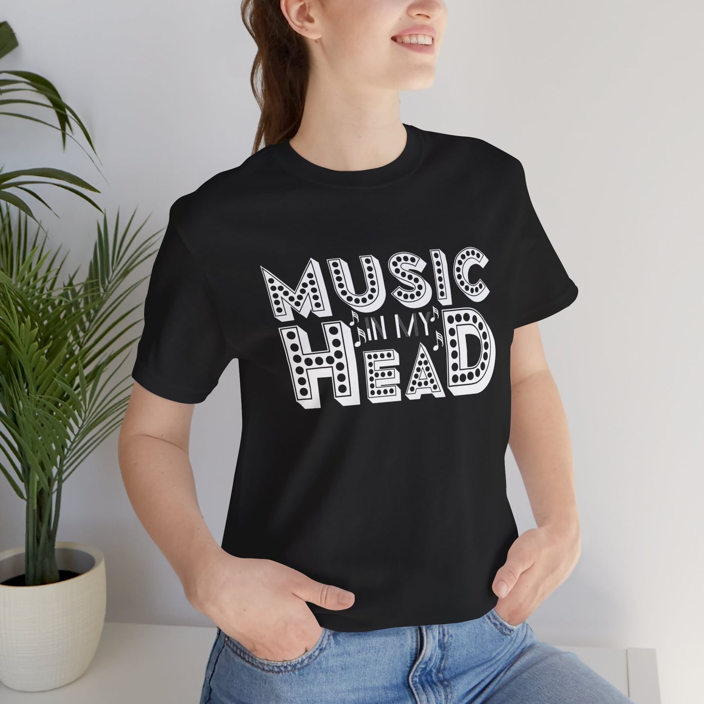 Music In My Head - Unisex Jersey Short Sleeve Tee