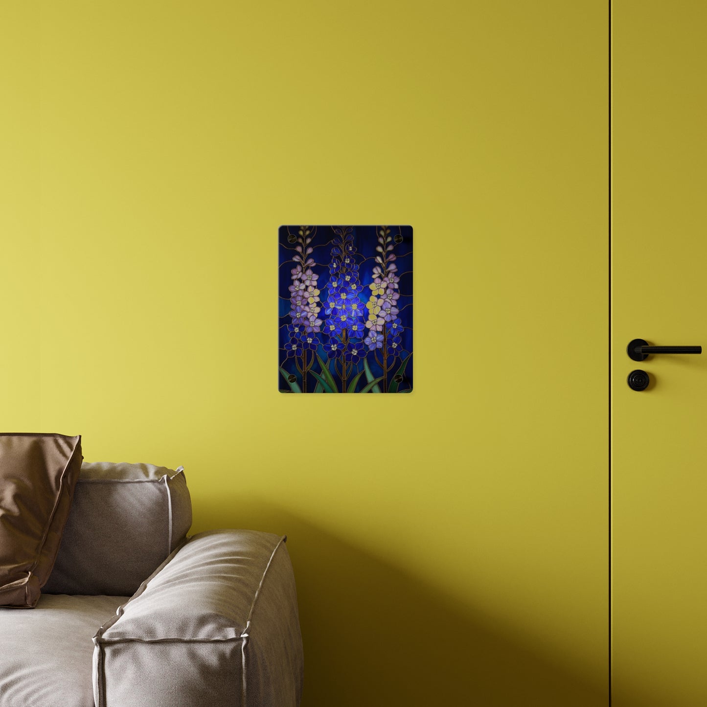 Larkspur Floral Acrylic Wall Art — 14605