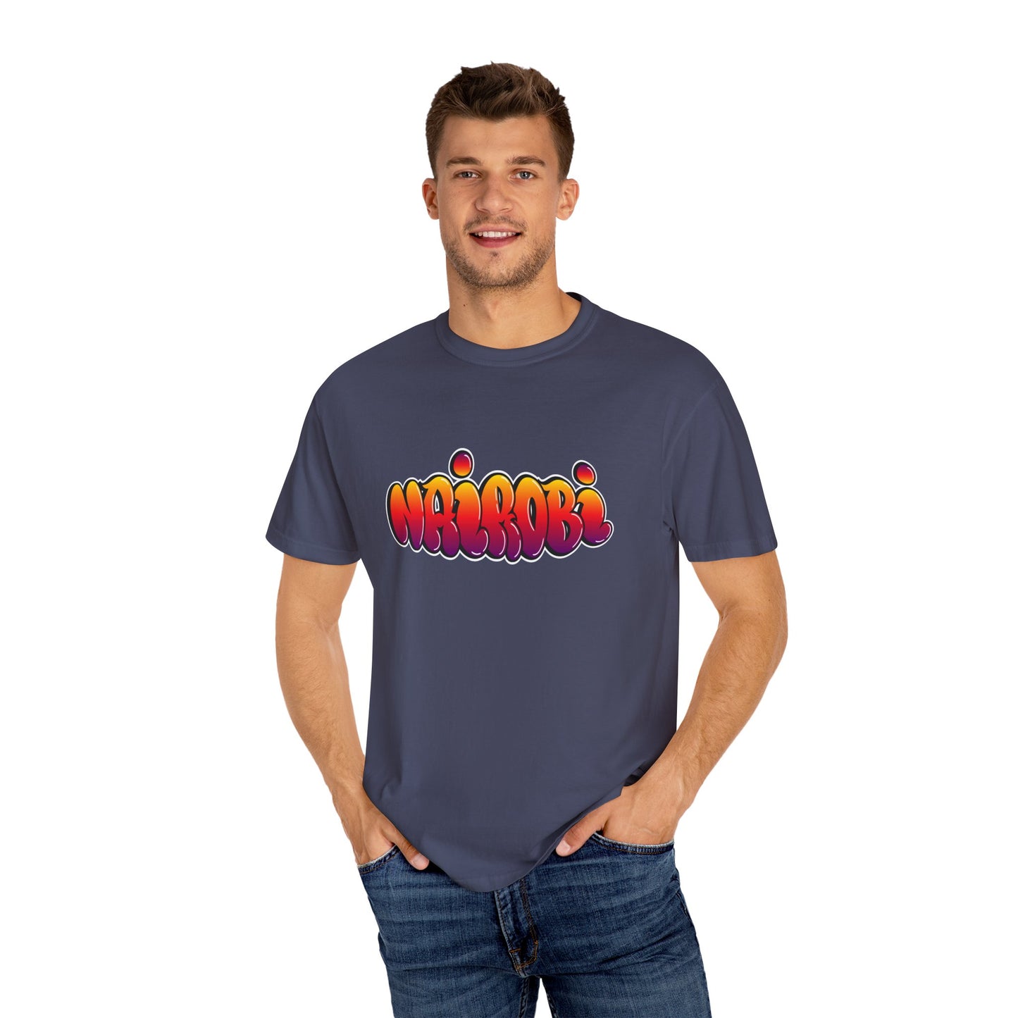 Nairobi Graphic T-Shirt - Unisex Garment-Dyed Tee - 12181