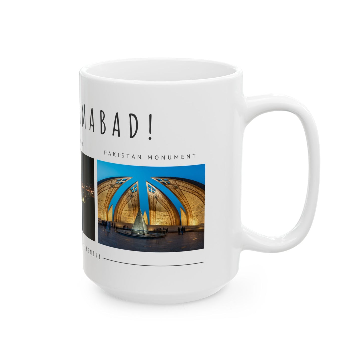 Hello Islamabad Ceramic Mug - 11oz & 15oz Coffee Cup with Scenic City Views - 12212