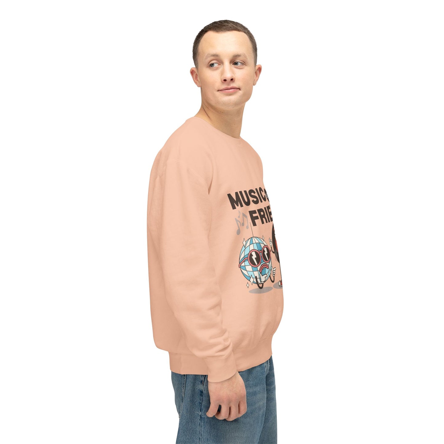 Music Friend - Unisex Lightweight Crewneck Sweatshirt - 10605