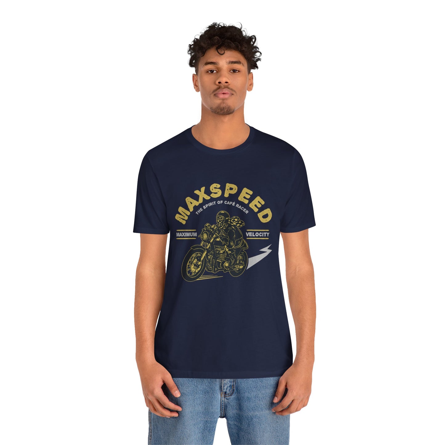 Maxspeed, The Spirit of Cafe Racer - Unisex Jersey Short Sleeve Tee - 13636