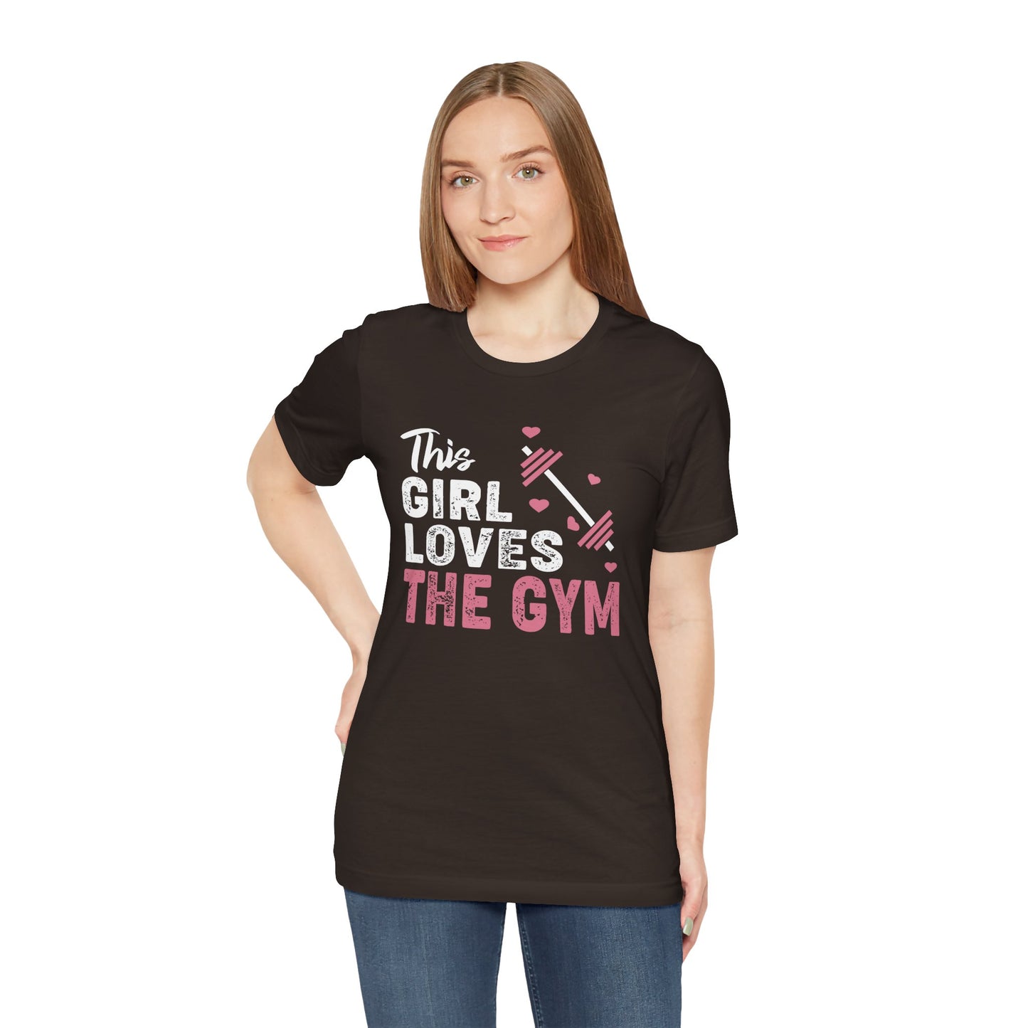 This Girl Loves The Gym - Unisex Jersey Short Sleeve Tee