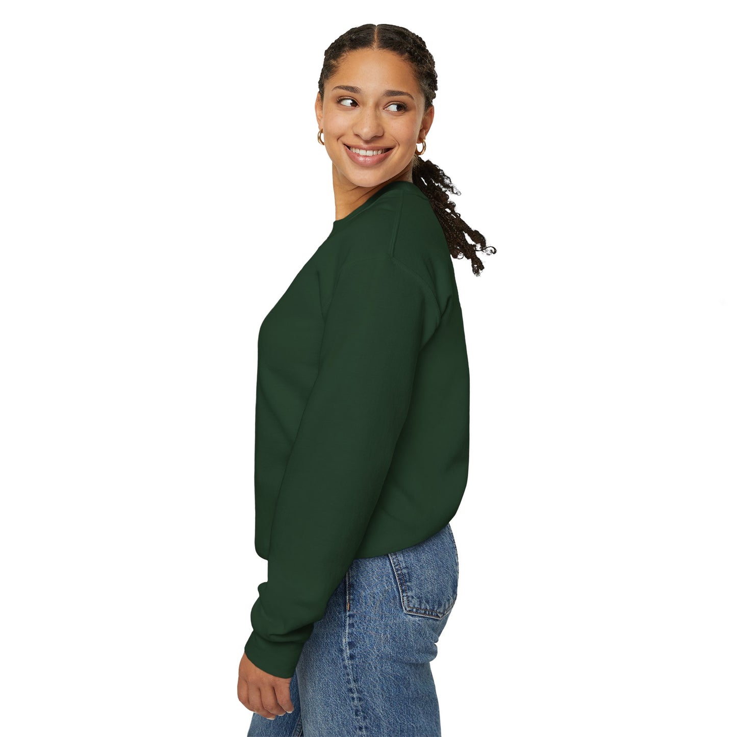 January Carnation Crewneck Sweatshirt — Customizable - 14673