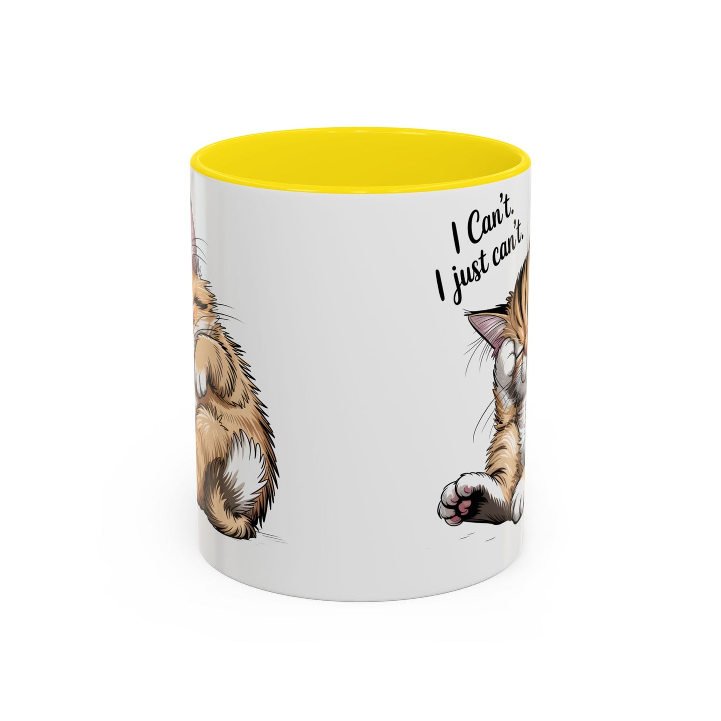 I Can’t, I Just Can’t – Cute Lazy Cat Mug, Funny Coffee Gift for Cat Lovers (11oz / 15oz) - 14787