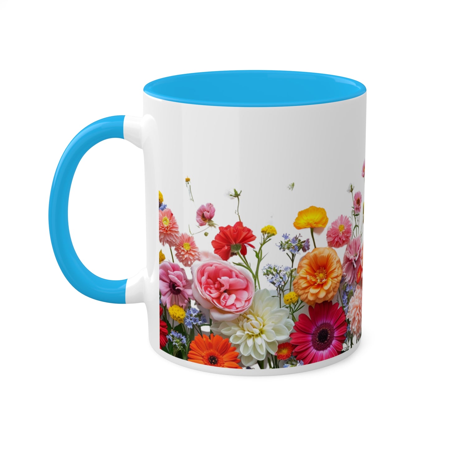 Bright Flowers - Colorful Mugs, 11oz