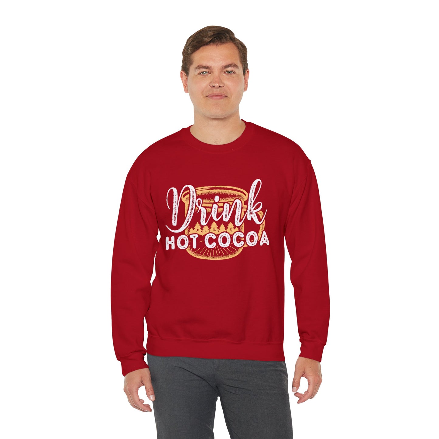 Drink Hot Cocoa - Unisex Heavy Blend™ Crewneck Sweatshirt