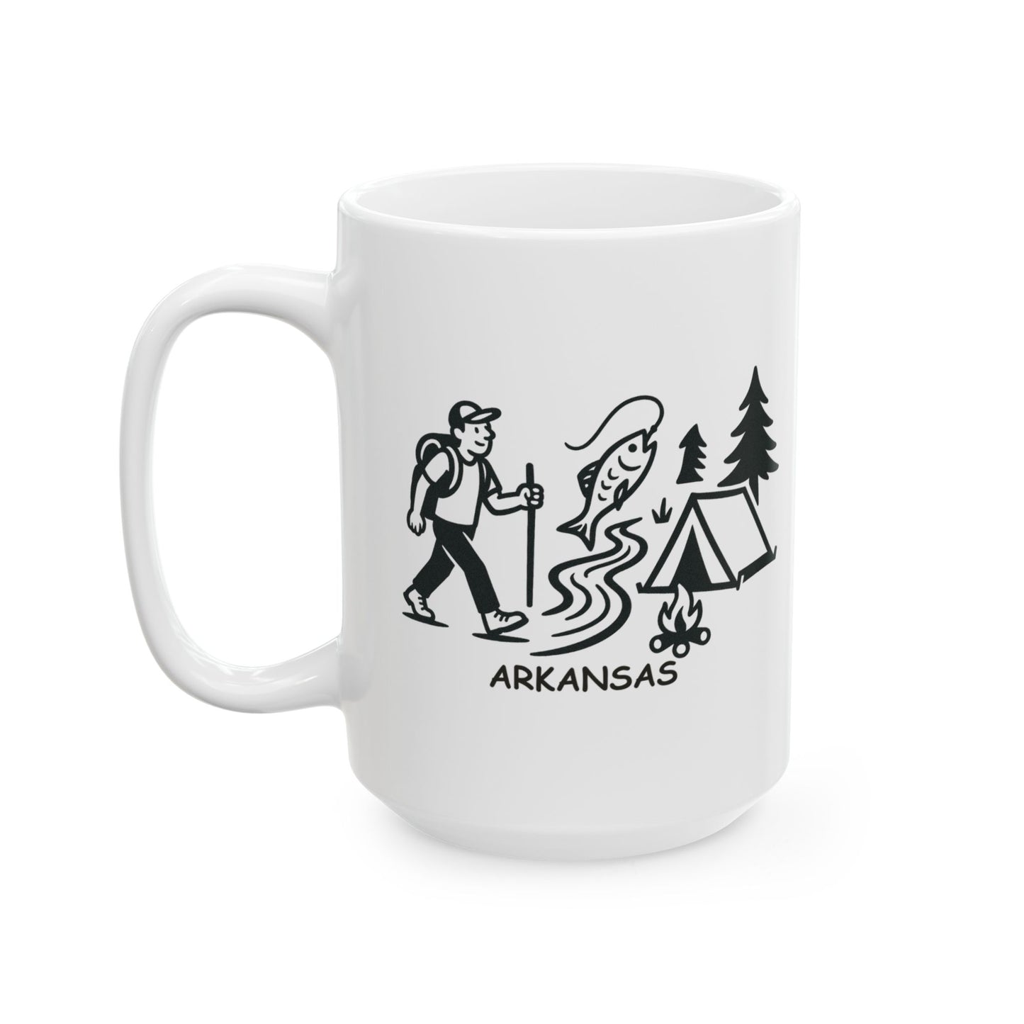 "In Arkansas, we don’t have seasons, we have ‘outdoor activities.’" Ceramic Mug - 13362