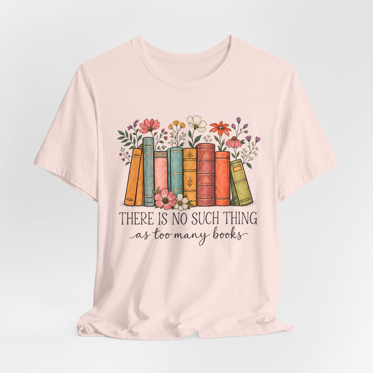 Book Lover T-Shirt,  Vintage Floral Bookshelf Tee - 14524