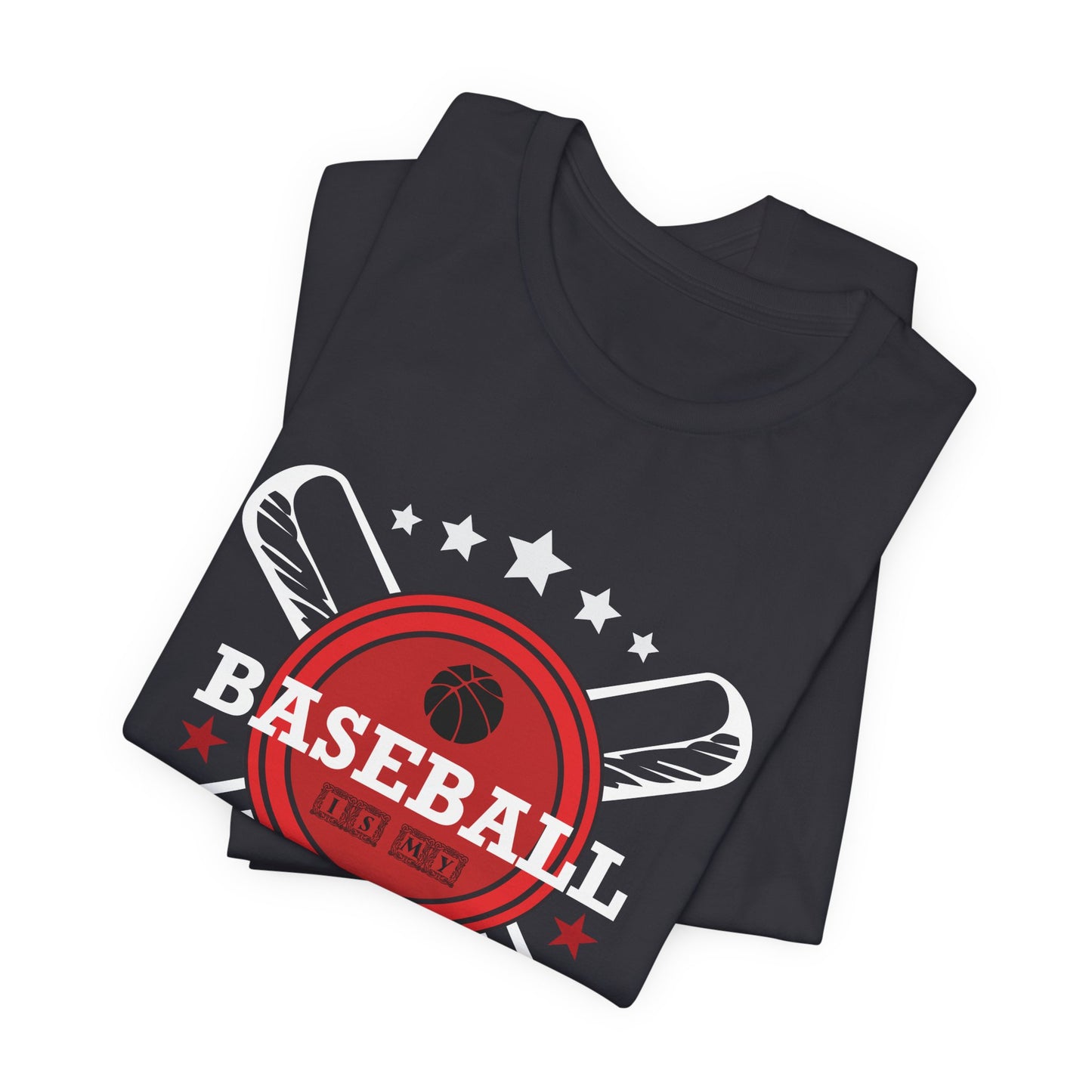 Baseball: Happy Place - Unisex Jersey Short Sleeve Tee