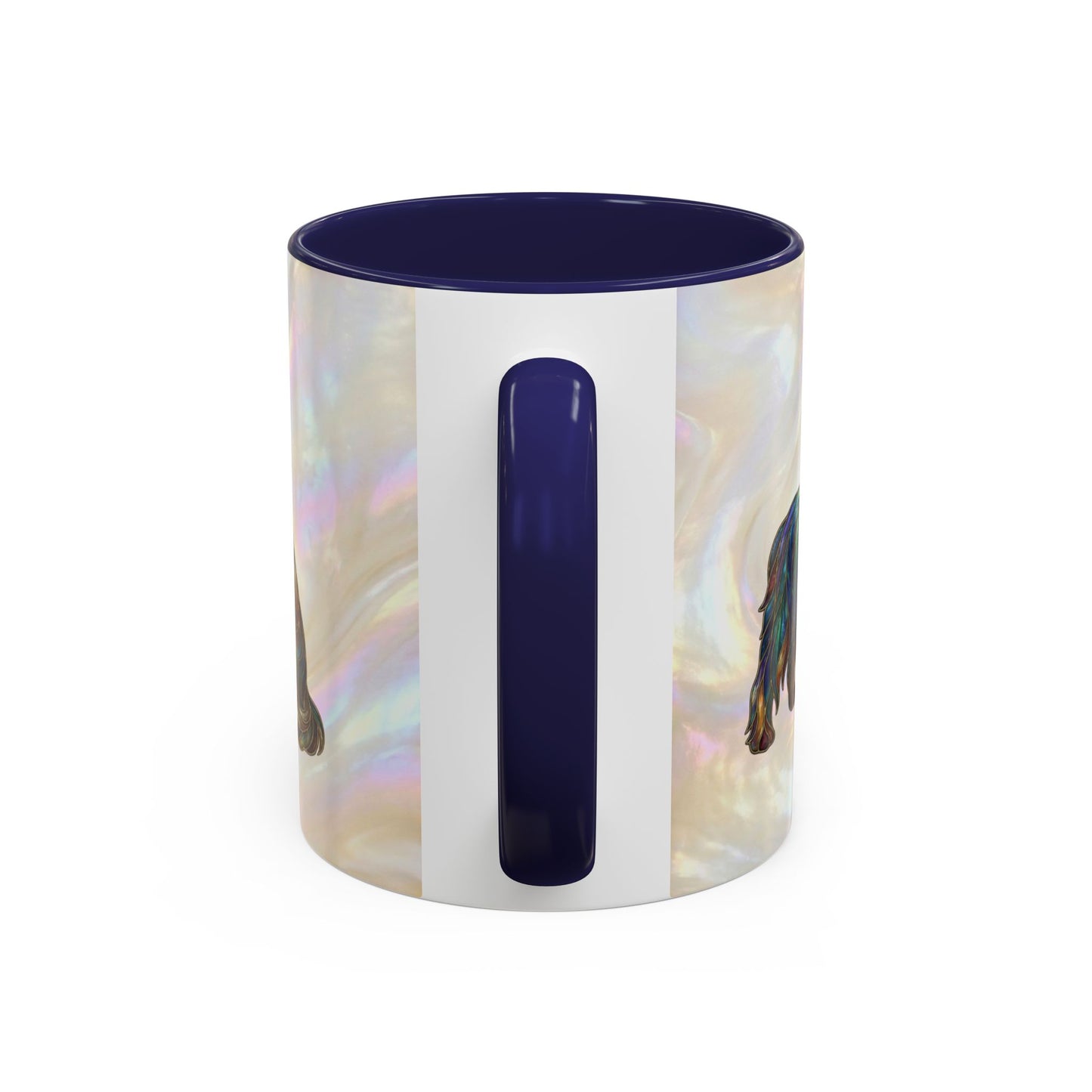Yorkie Accent Coffee Mug – Stained Glass Design 11/15oz - 14653
