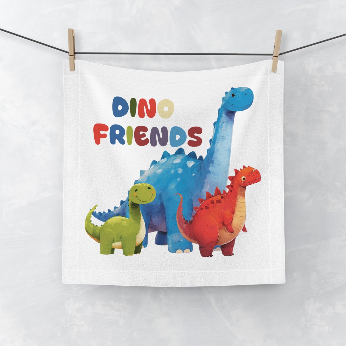 Kids: Dino Friends in Gobi - Face Towel