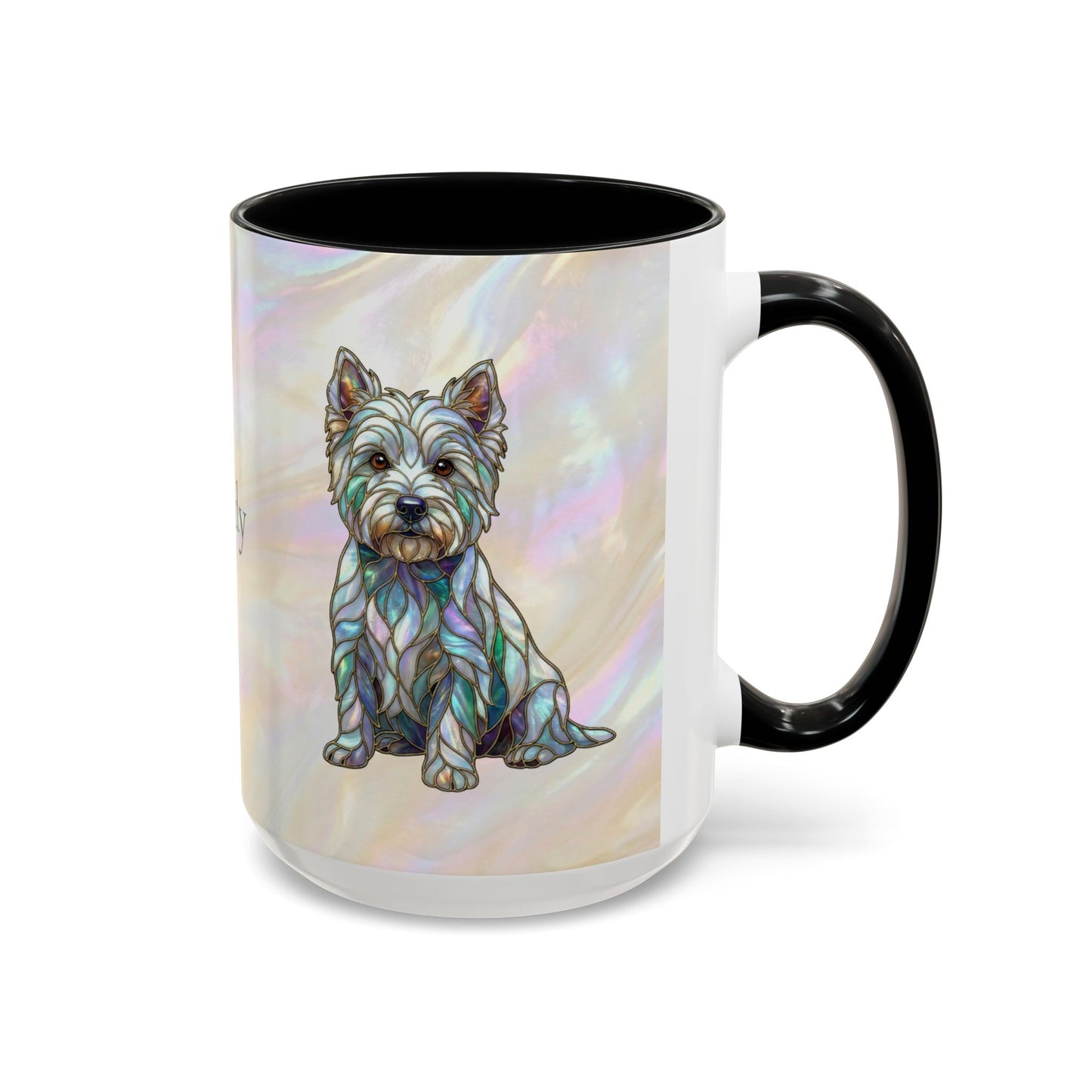 Westie Accent Coffee Mug – Stained Glass Design 11/15oz - 14650