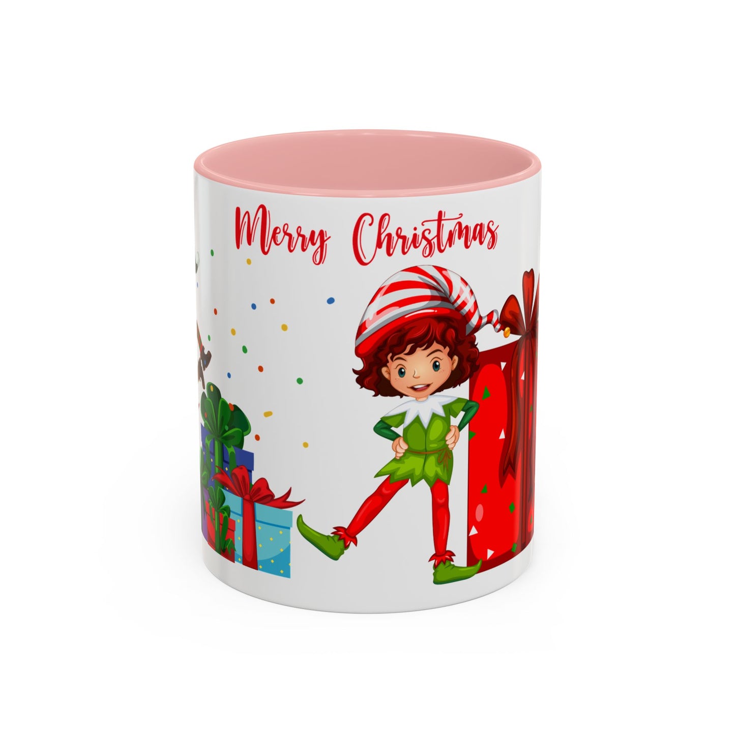 Elves, Merry Christmas - Accent Coffee Mug (11, 15oz) - 10360