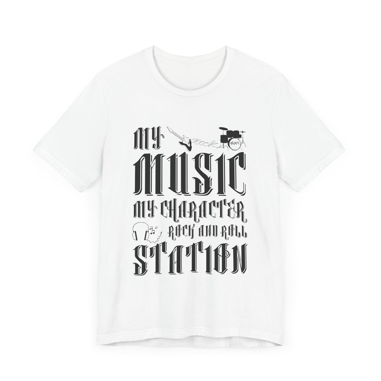 My Music My Character, Rock & Roll Station - Unisex Jersey Short Sleeve Tee