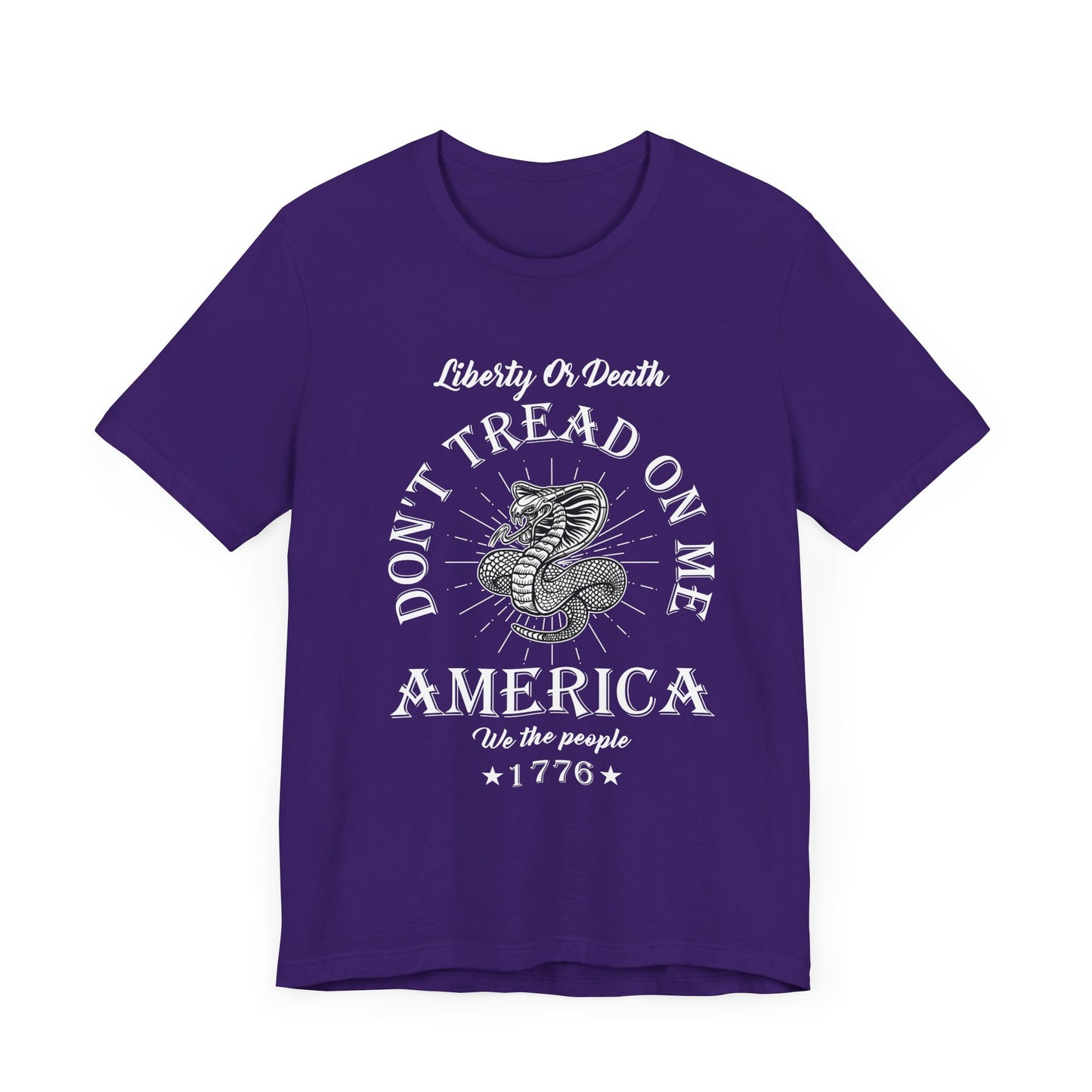 Don't Tread on Me Tee, Unisex Liberty & Death Shirt, Casual Gift, 4th of July Apparel, Patriot T-Shirt - 13656