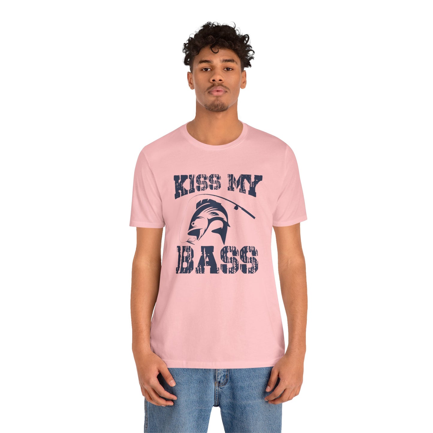 Fishing:  Kiss My Bass - Unisex Jersey Short Sleeve Tee