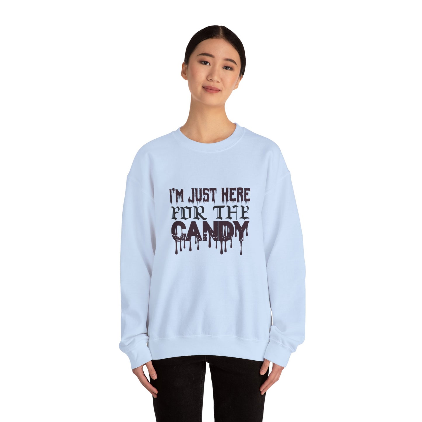 I'm Just Here For The Candy - Unisex Heavy Blend™ Crewneck Sweatshirt