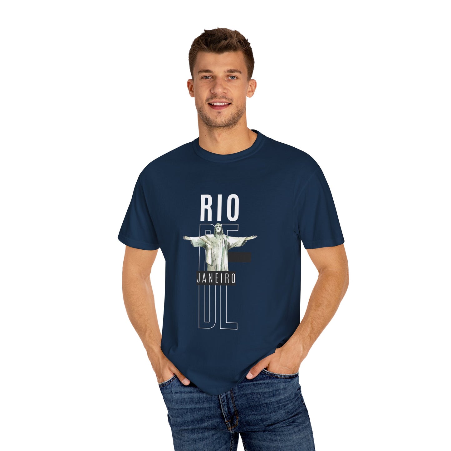 Rio de Janeiro Unisex Garment-Dyed T-Shirt - 12049