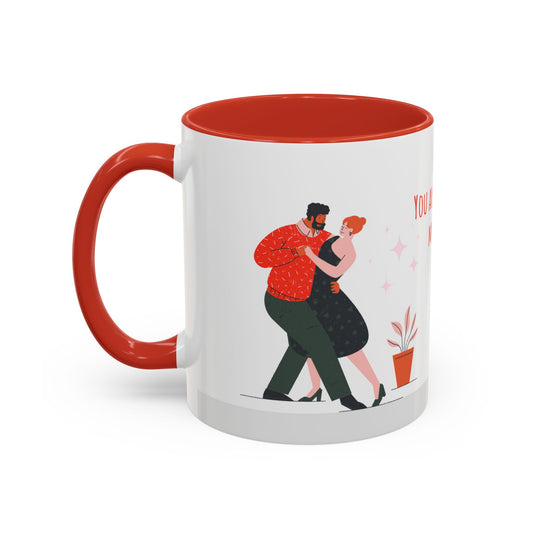 You Are My Love,  My Life - Accent Coffee Mug (11, 15oz) - 11135