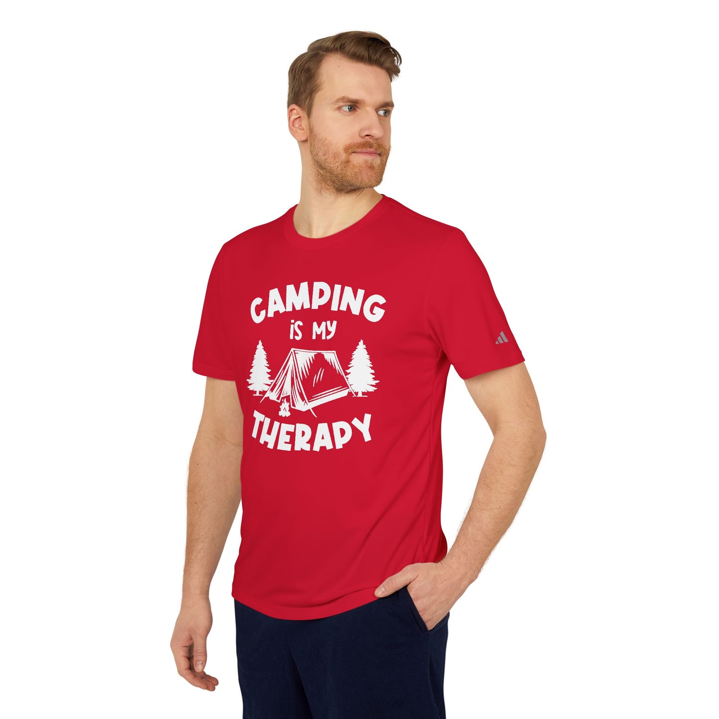 Camping Is My Therapy - Adidas Unisex Sport T-shirt