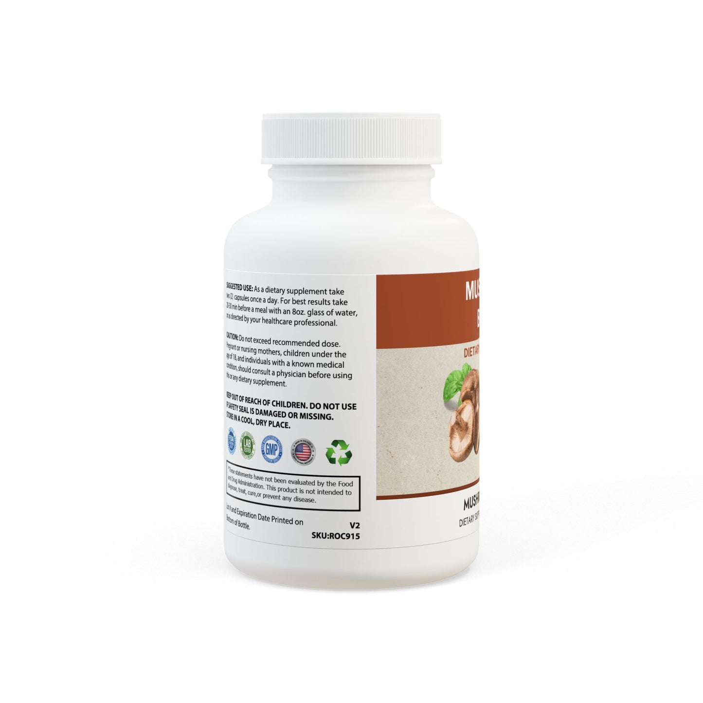 Mushroom Blend Supplement (60 Capsules) - 11992