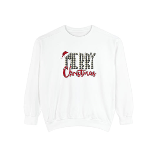 Merry Christmas - Unisex Garment-Dyed Sweatshirt - 10335