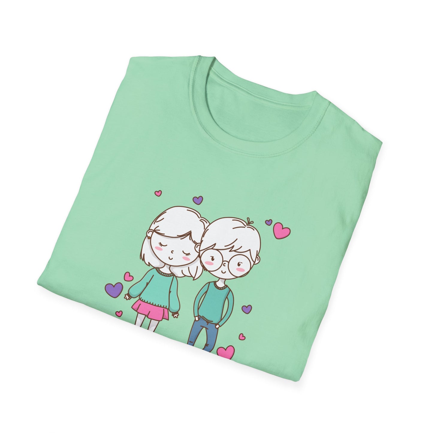 Cute Couple, Love You - Unisex Softstyle T-Shirt - 11528
