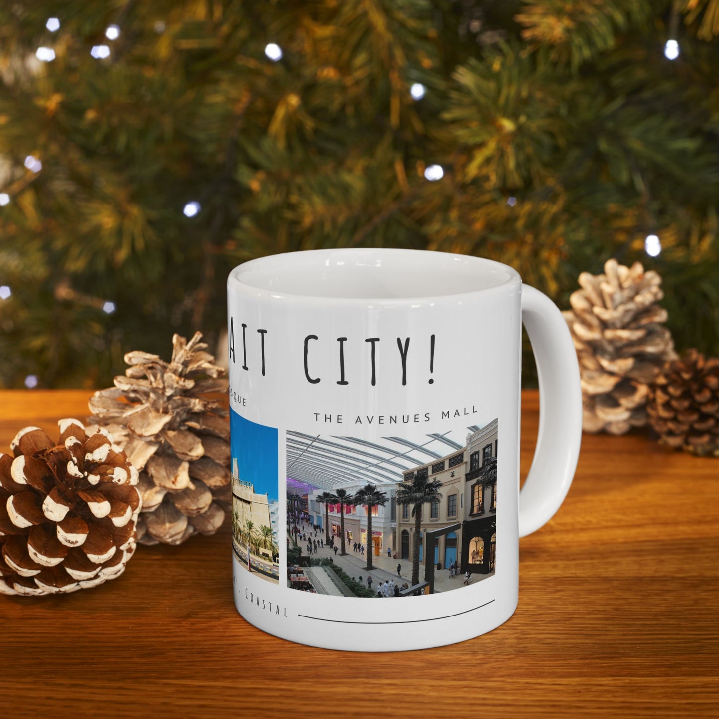 Hello, Kuwait City! Ceramic Mug - 11oz & 15oz Options - 12180