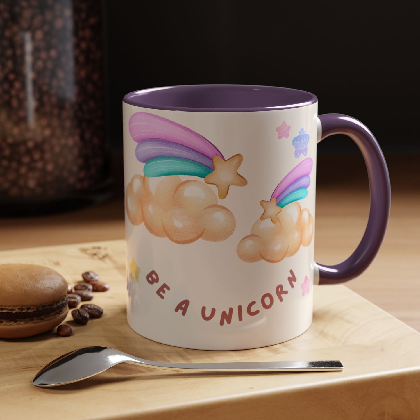 Normal is Boring, Be A Unicorn - Accent Coffee Mug (11, 15oz) - 11084