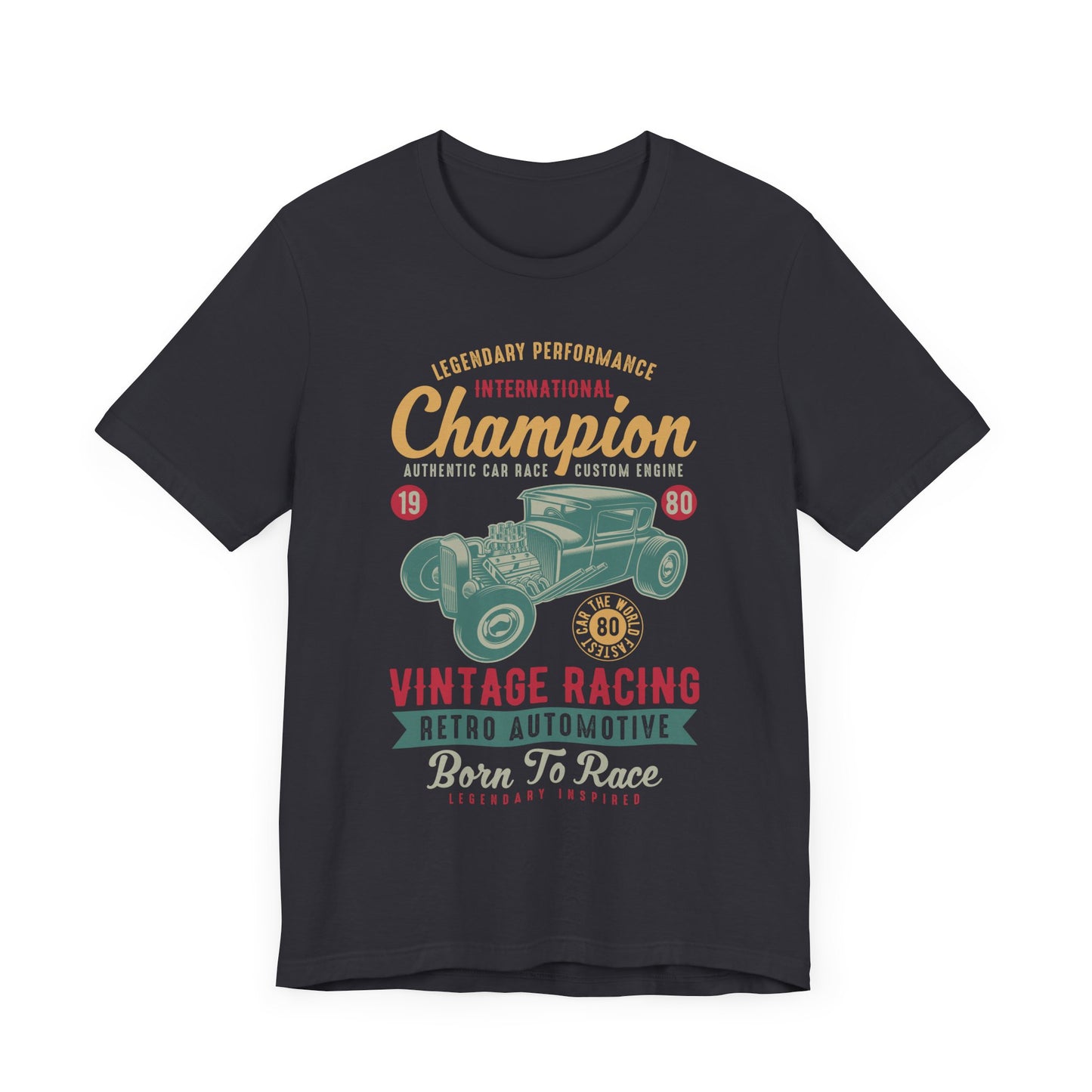 Legendary Performance, Vintage Racing, Retro Automotive - Unisex Jersey Short Sleeve Tee - 12954
