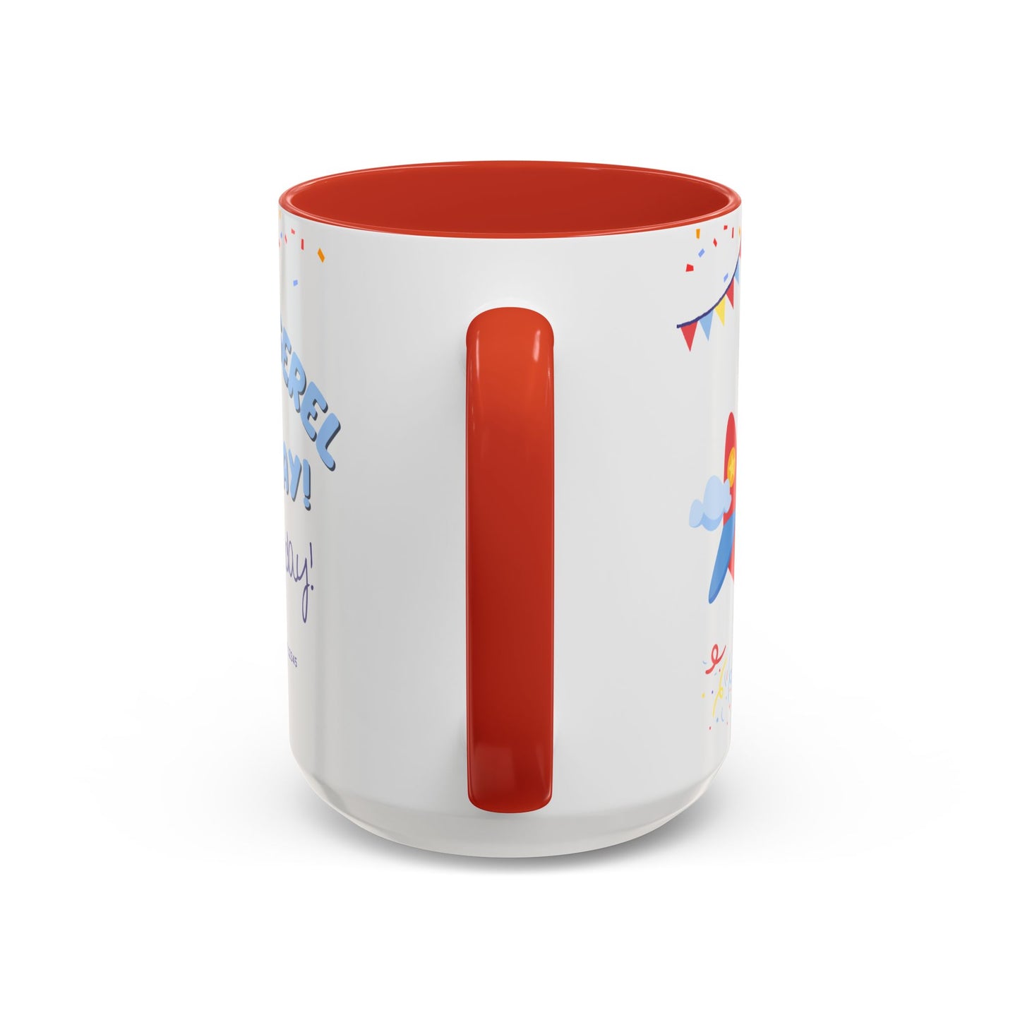 Happy 6th Birthday to A Boy Pilot, Details Customizable - Accent Coffee Mug (11, 15oz) - 11233