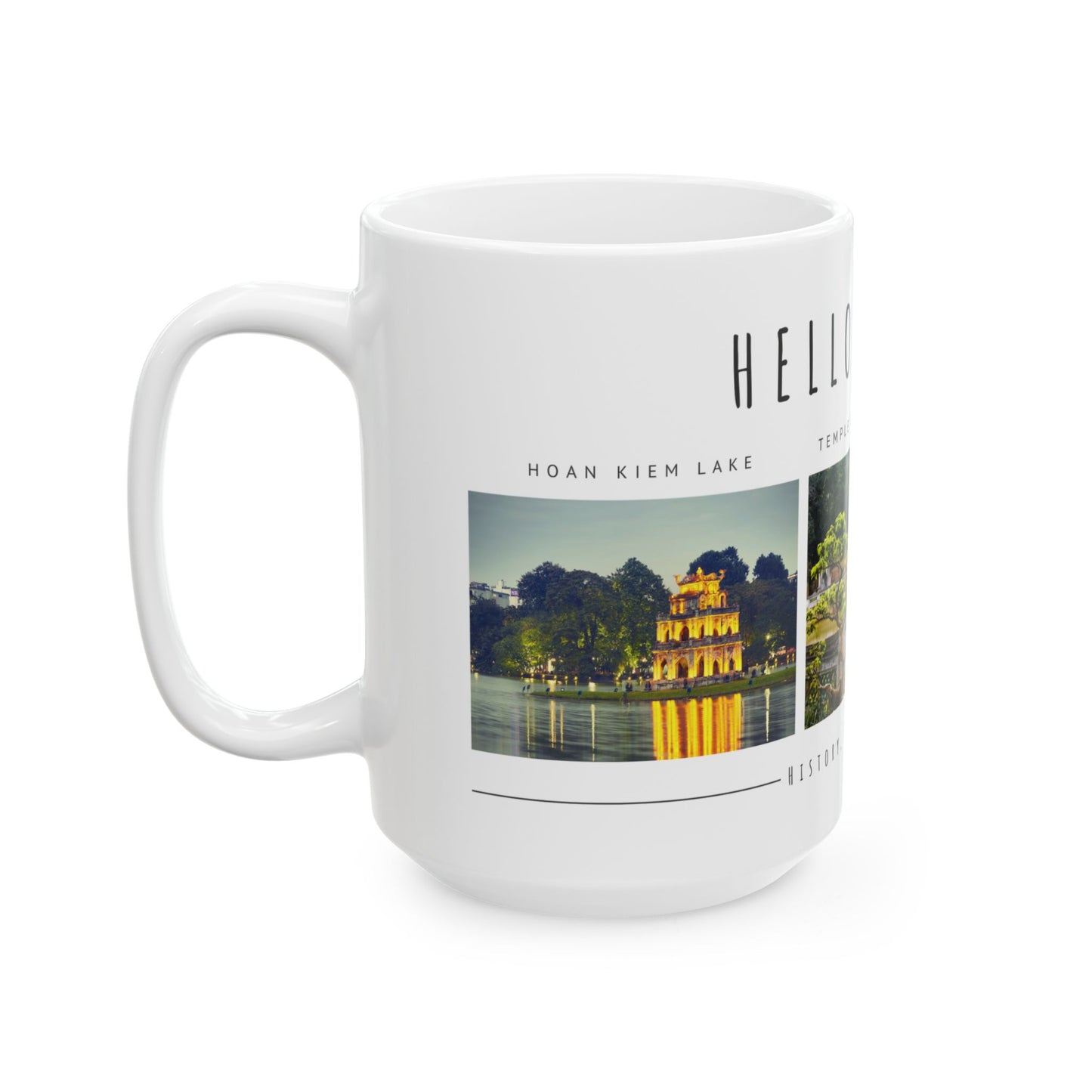 Hello Hanoi! Ceramic Mug - 11oz & 15oz - A Journey Through Vietnam's Culture - 12210
