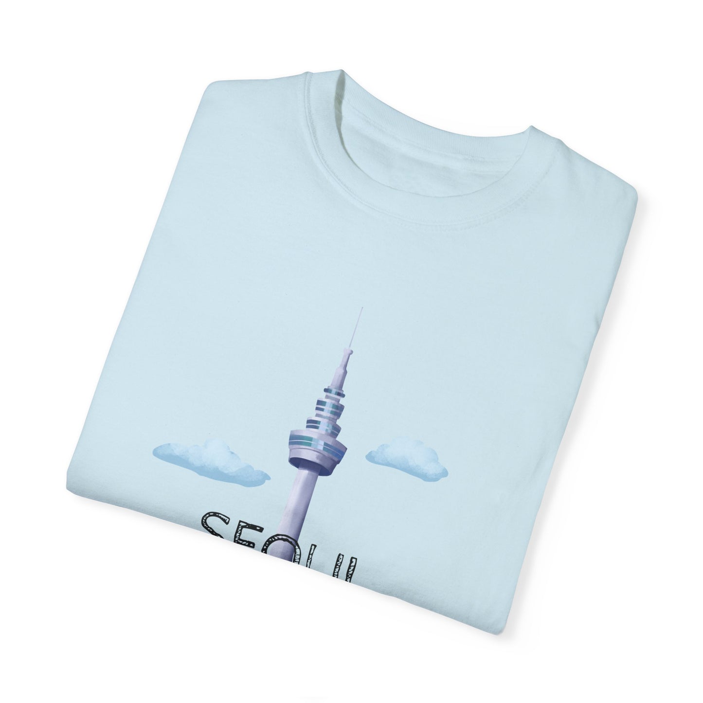 Seoul Skyline Unisex T-Shirt - Casual Travel Tee - 12046