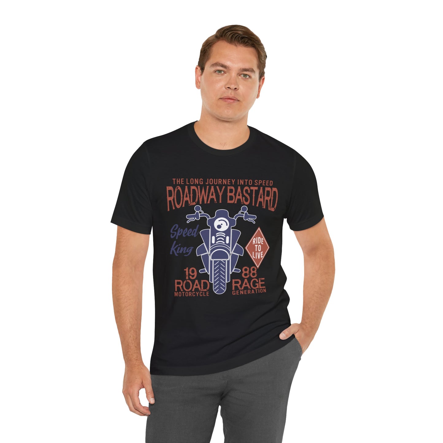 Roadway Bastard - Unisex Jersey Short Sleeve Tee