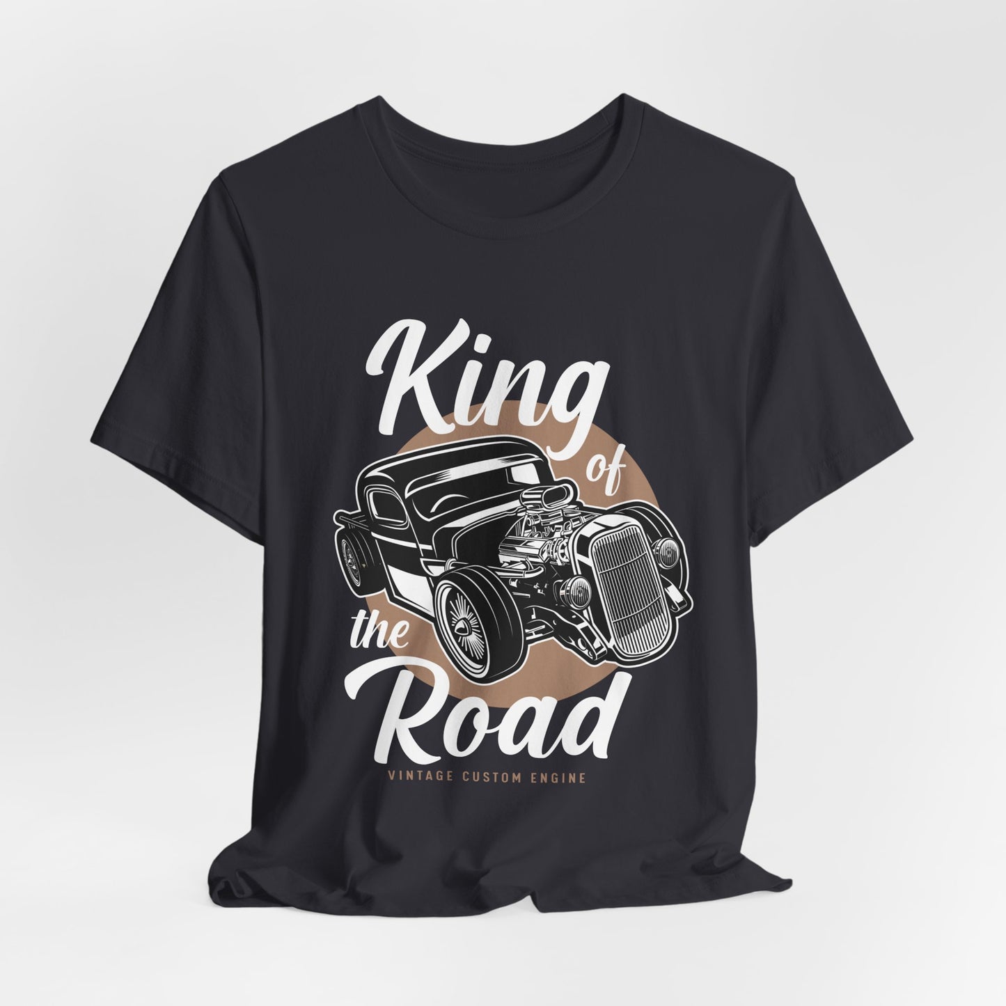 King of the Road, Vintage Custom Engine - Unisex Jersey Short Sleeve Tee - 13007