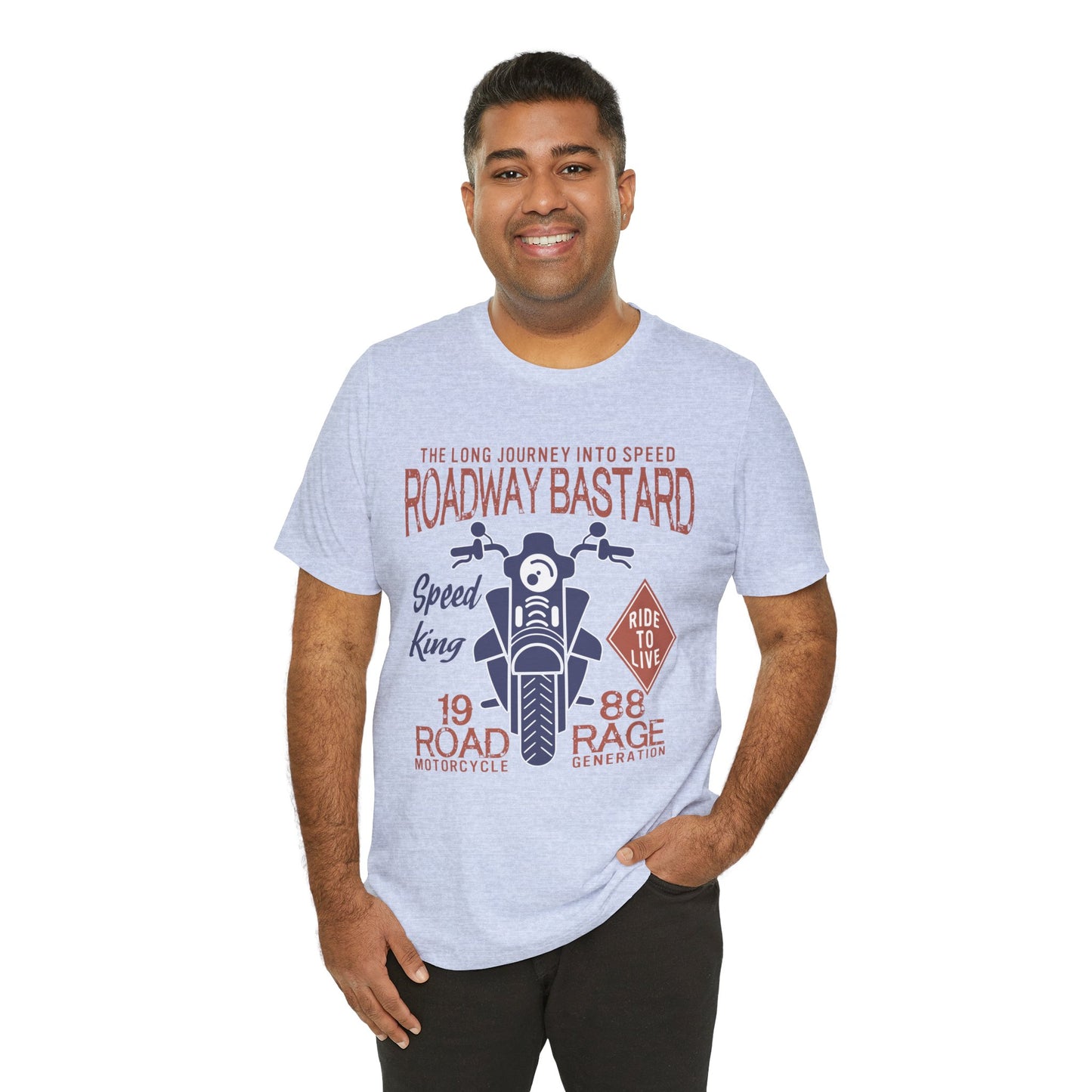 Roadway Bastard - Unisex Jersey Short Sleeve Tee