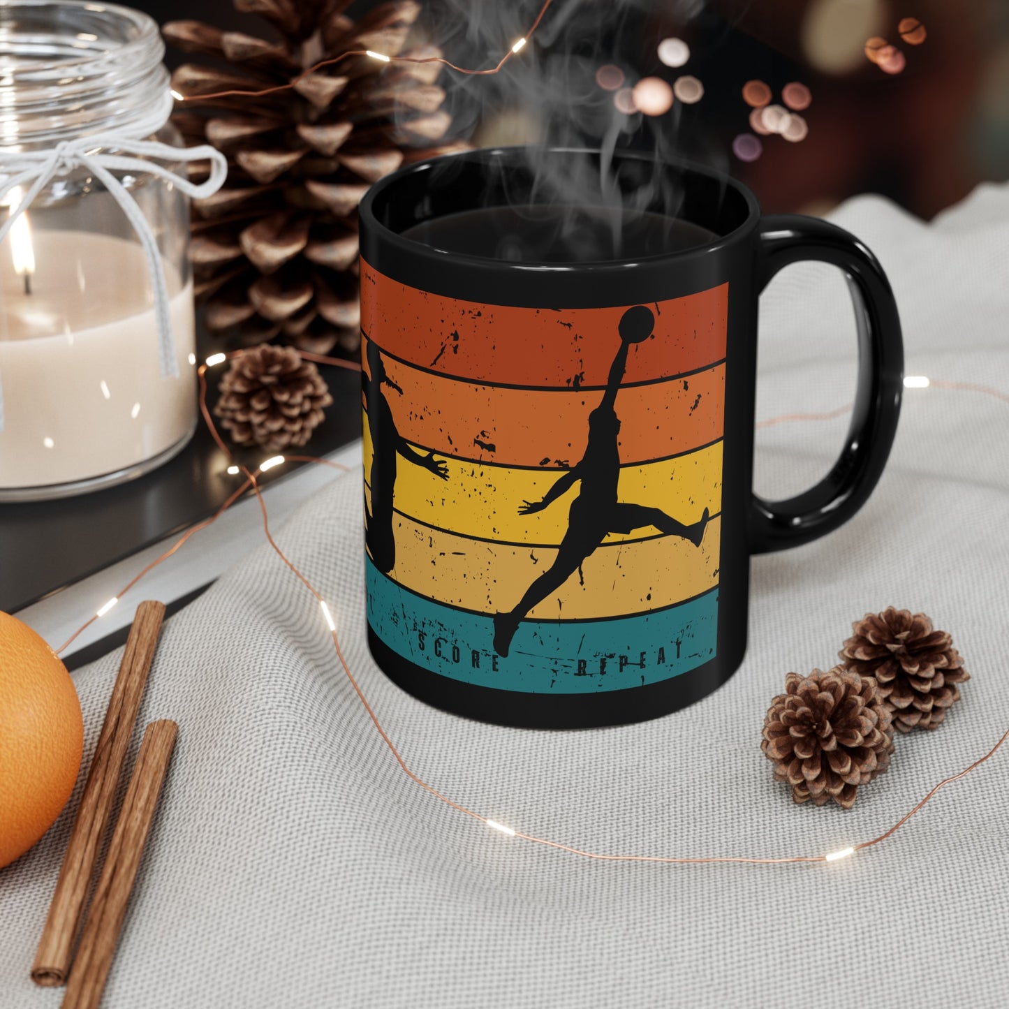 Basketball Black Mug