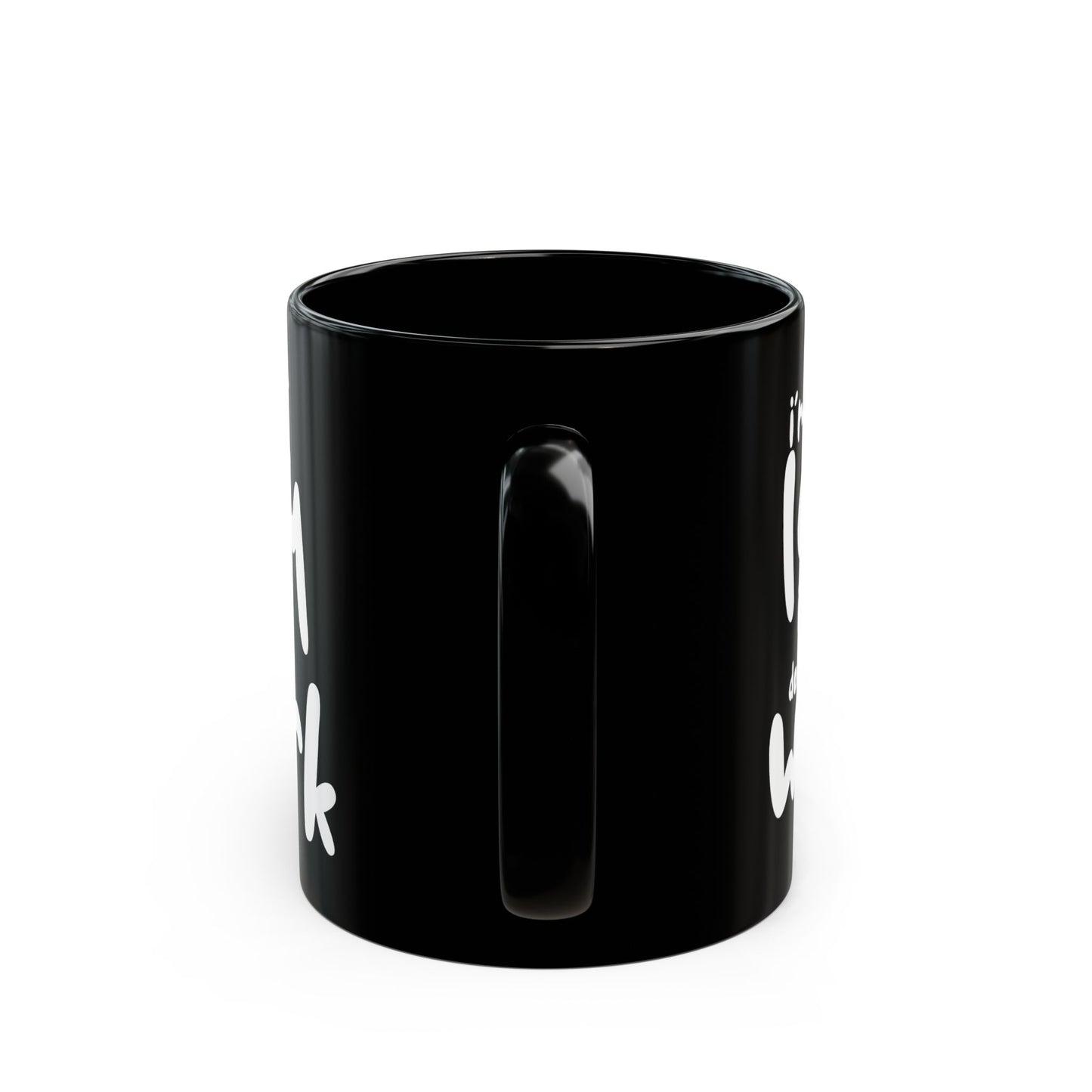 I'm Not Lazy, I Don't Like Work, Black Mug - Funny Coffee Cup for Home & Office, Gift for Students & Professionals, Humorous Drinkware - 14072