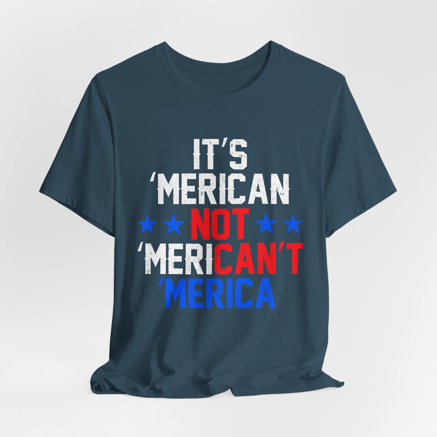 Patriotic Humor Tee, American Pride Shirt, Fun Casual Wear, Gift for Independence Day, Stylish Comfy T-Shirt - 13493